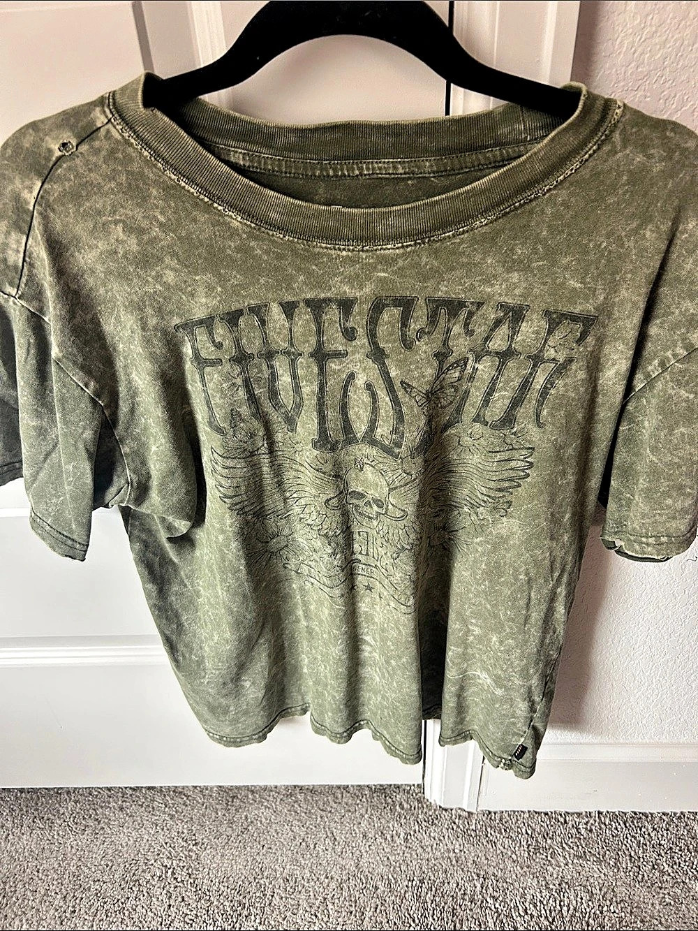 Five Star Graphic Short Sleeve Tee in Green